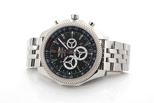 Breitling Bentley Swiss 7750 Mens Automatic Black Dial Stainless Steel